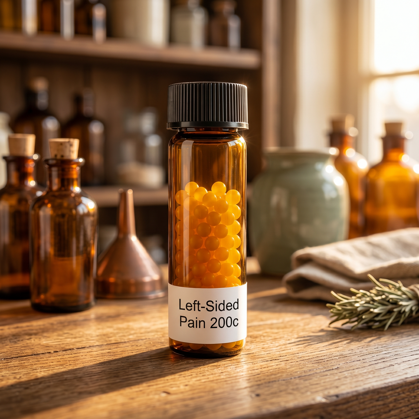 Narayani Left-Sided Pain 200c Mix 52 homeopathic support for pain on the left side of the body