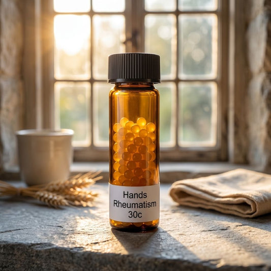 Narayani Hands Rheumatism 30c Mix 58 homeopathic support for rheumatic pain in hands and joints