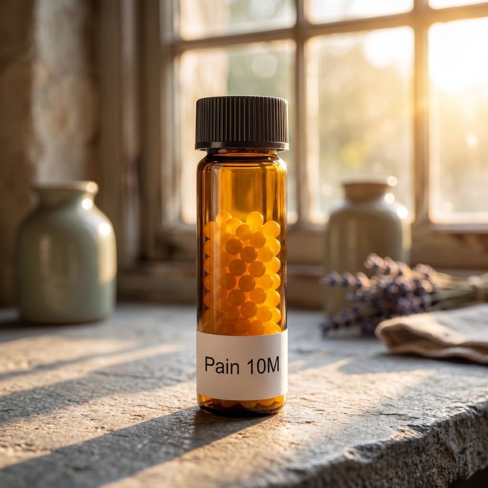 Narayani Pain 10M Mix 59 homeopathic support for intense and persistent pain anywhere in the body
