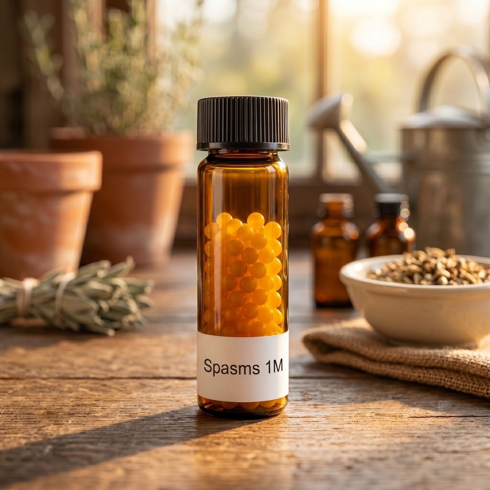 Narayani Spasms 1M Mix 54 homeopathic support for spasms cramps and muscle contraction