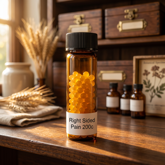 Narayani Right Sided Pain 200c Mix 53 homeopathic support for pain on the right side of the body